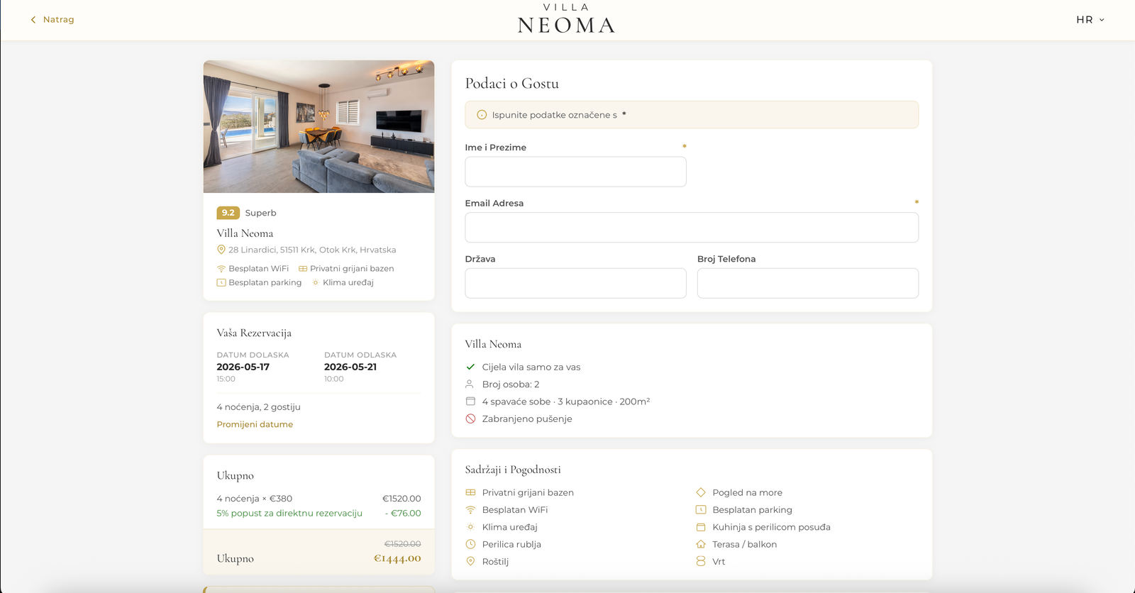 Villa Neoma detail 1